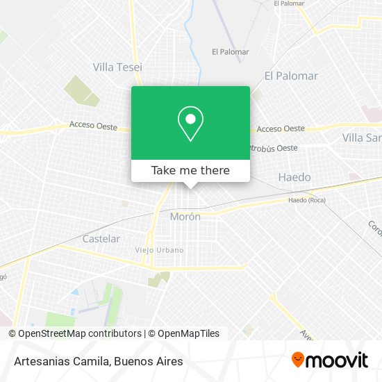 Artesanias Camila map