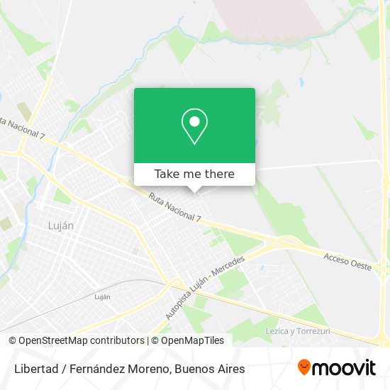 Libertad / Fernández Moreno map