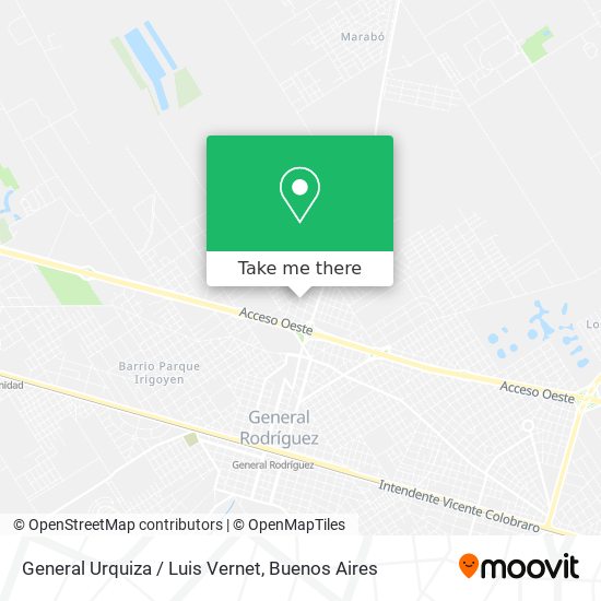 Mapa de General Urquiza / Luis Vernet