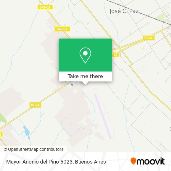 Mapa de Mayor Anonio del Pino 5023