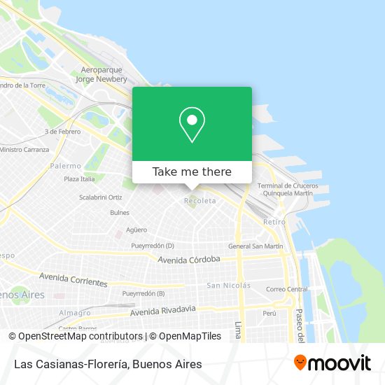 Las Casianas-Florería map