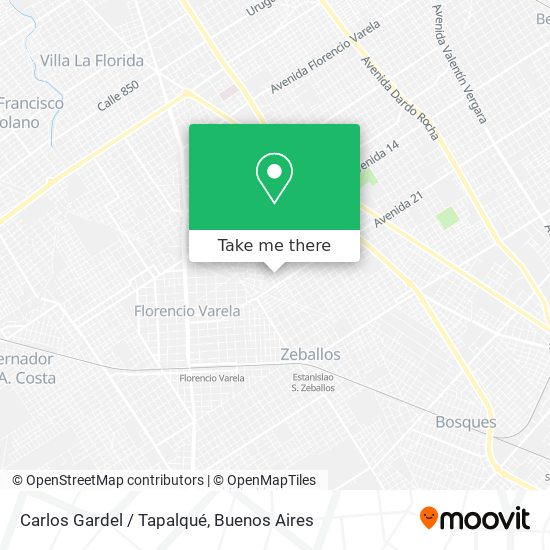 Carlos Gardel / Tapalqué map