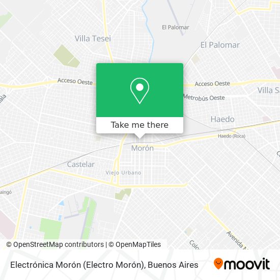 Electrónica Morón (Electro Morón) map