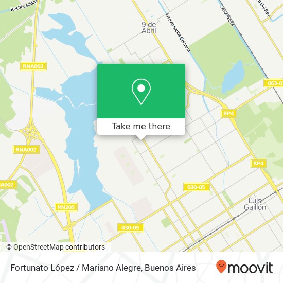 Fortunato López / Mariano Alegre map