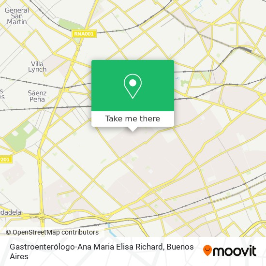 Gastroenterólogo-Ana Maria Elisa Richard map