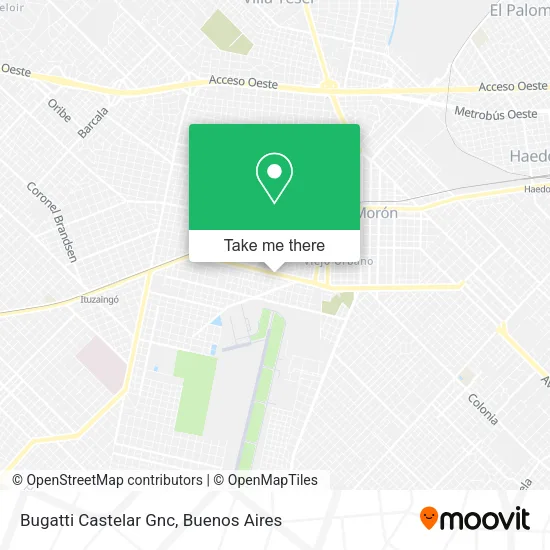 Mapa de Bugatti Castelar Gnc