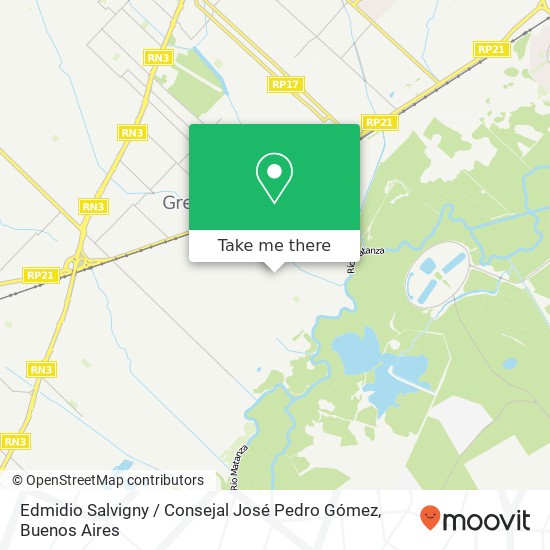 Edmidio Salvigny / Consejal José Pedro Gómez map