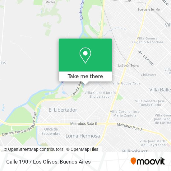 Calle 190 / Los Olivos map
