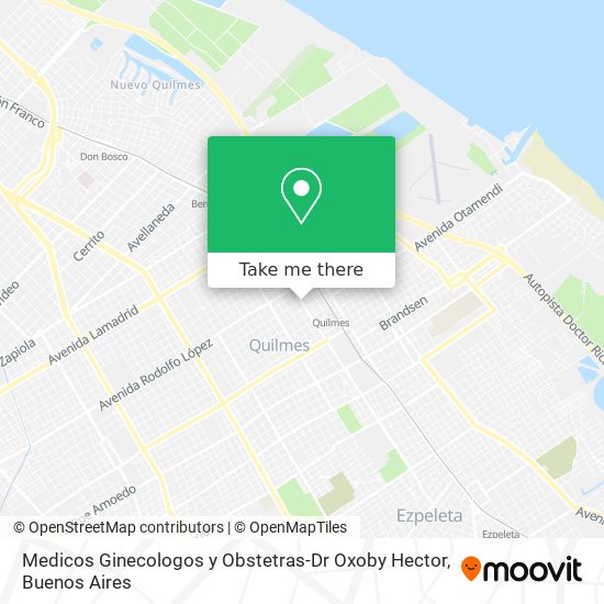 Medicos Ginecologos y Obstetras-Dr Oxoby Hector map