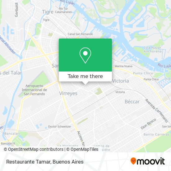 Restaurante Tamar map