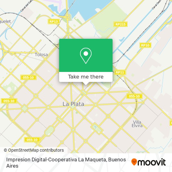 Impresion Digital-Cooperativa La Maqueta map