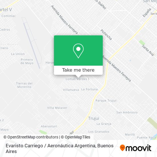 Evaristo Carriego / Aeronáutica Argentina map