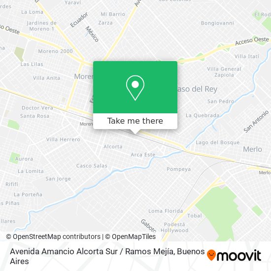 Avenida Amancio Alcorta Sur / Ramos Mejía map