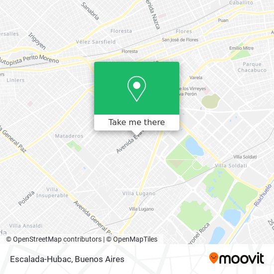Mapa de Escalada-Hubac