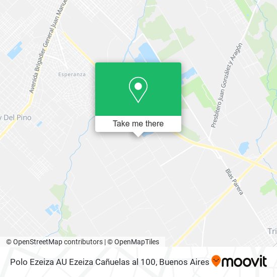 Polo Ezeiza AU Ezeiza Cañuelas al 100 map