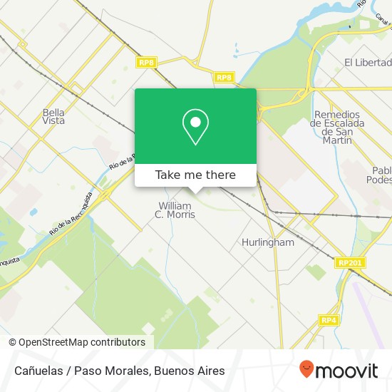 Cañuelas / Paso Morales map