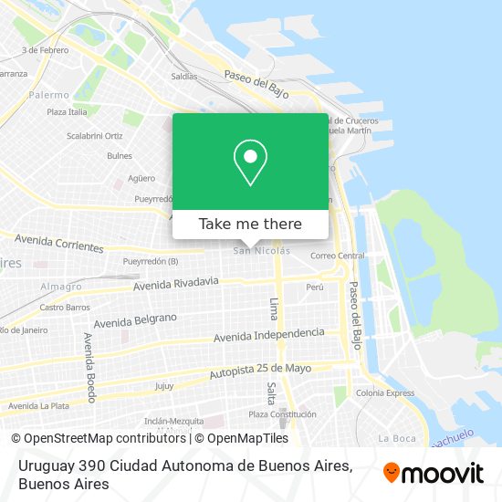 Mapa de Uruguay 390  Ciudad Autonoma de Buenos Aires