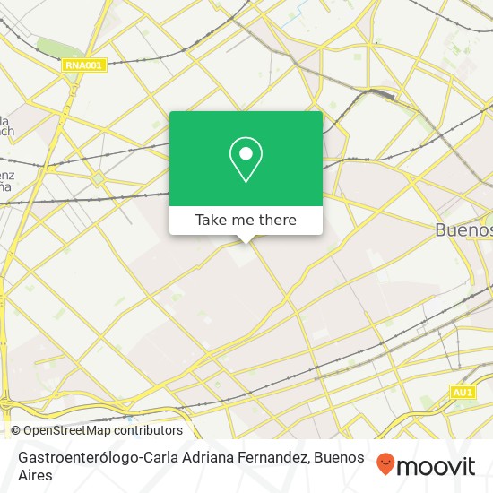 Gastroenterólogo-Carla Adriana Fernandez map