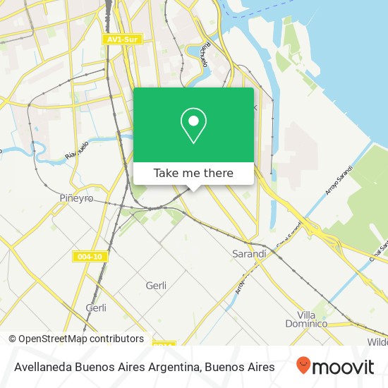 Avellaneda Buenos Aires Argentina map
