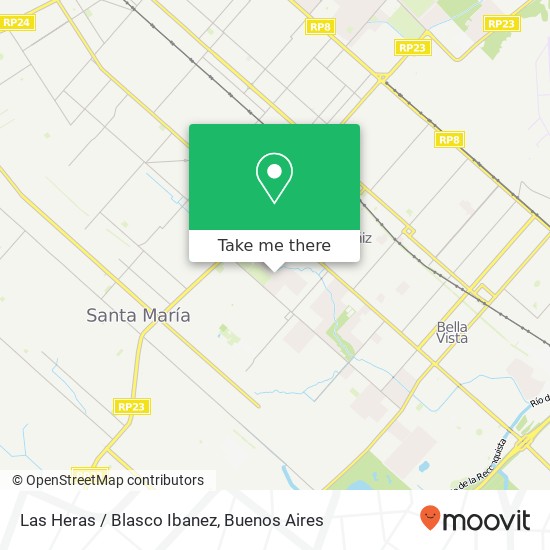 Las Heras / Blasco Ibanez map