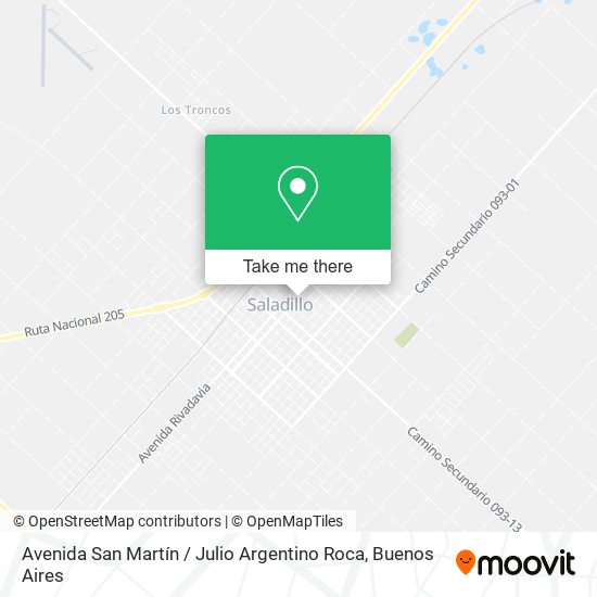 Avenida San Martín / Julio Argentino Roca map