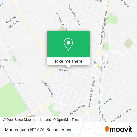 Monteagudo N°1576 map