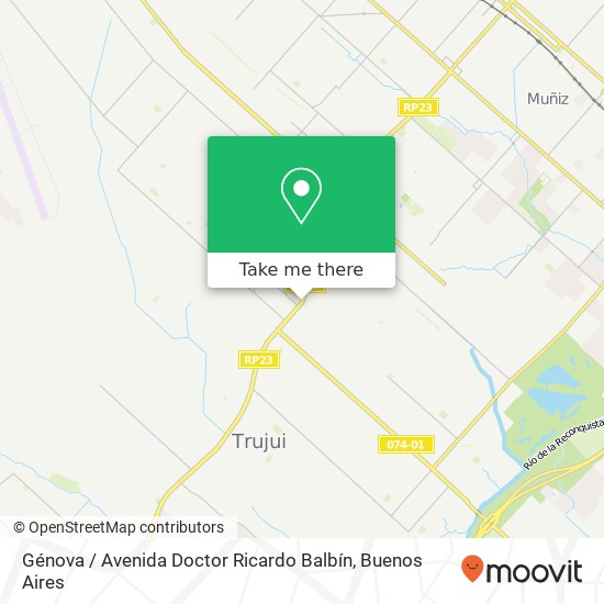 Mapa de Génova / Avenida Doctor Ricardo Balbín