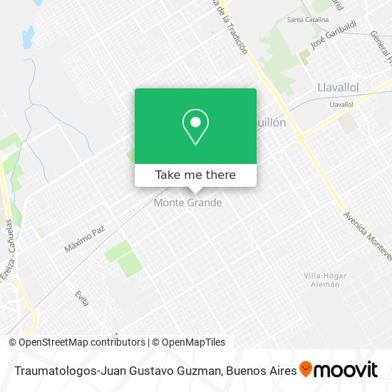 Traumatologos-Juan Gustavo Guzman map