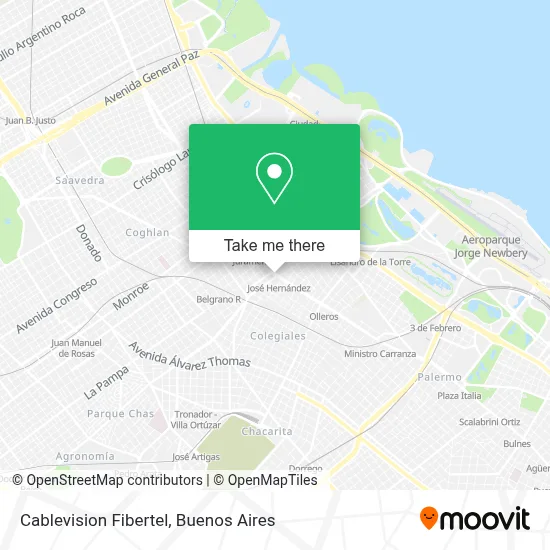 Cablevision Fibertel map