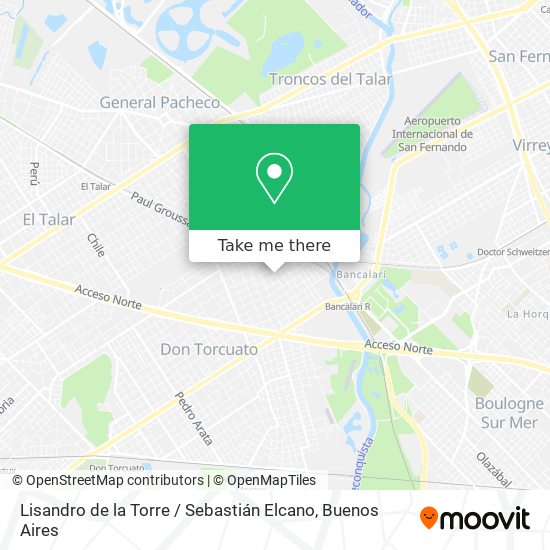Mapa de Lisandro de la Torre / Sebastián Elcano