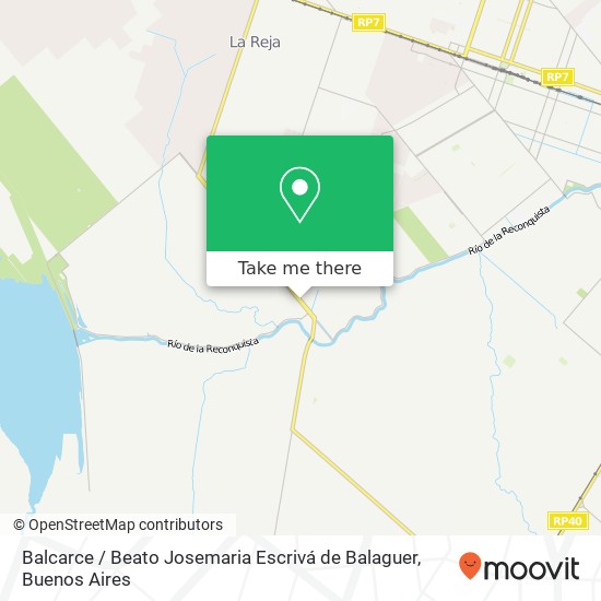 Mapa de Balcarce / Beato Josemaria Escrivá de Balaguer
