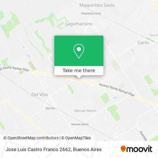 Jose Luis Castro Franco 2662 map