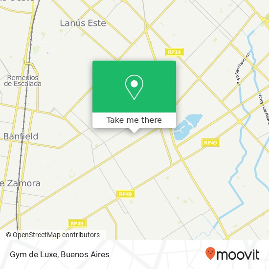 Mapa de Gym de Luxe