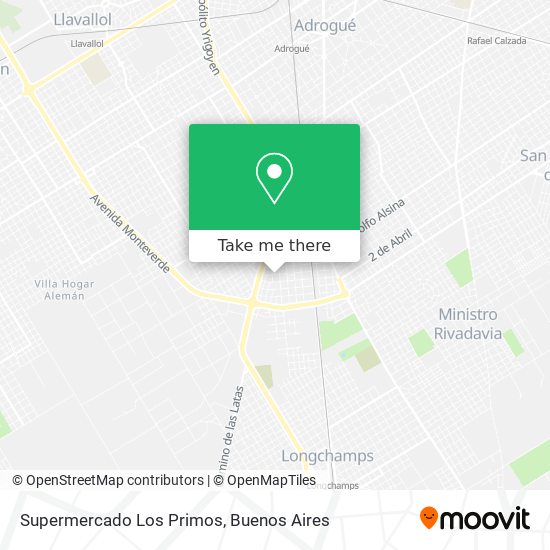 Mapa de Supermercado Los Primos