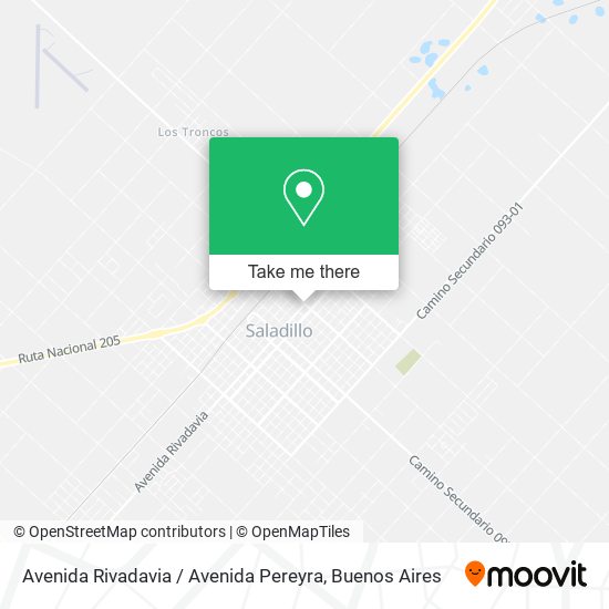 Avenida Rivadavia / Avenida Pereyra map