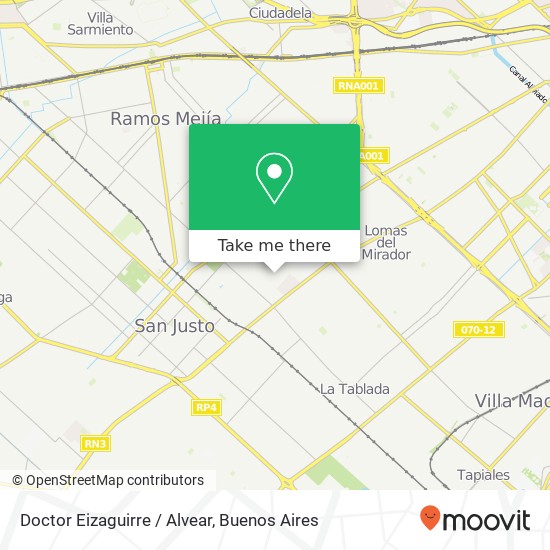 Doctor Eizaguirre / Alvear map