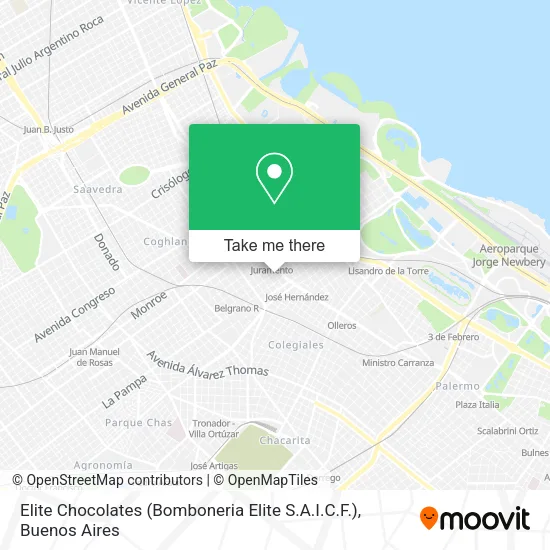 Elite Chocolates (Bomboneria Elite S.A.I.C.F.) map