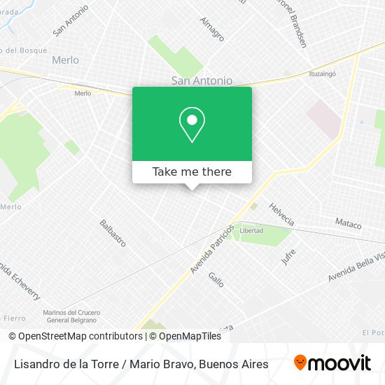 Mapa de Lisandro de la Torre / Mario Bravo