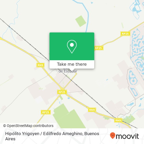 Mapa de Hipólito Yrigoyen / Edilfredo Ameghino