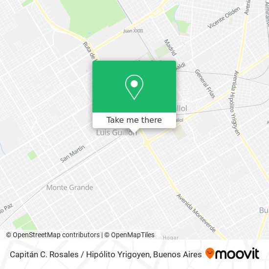 Mapa de Capitán C. Rosales / Hipólito Yrigoyen