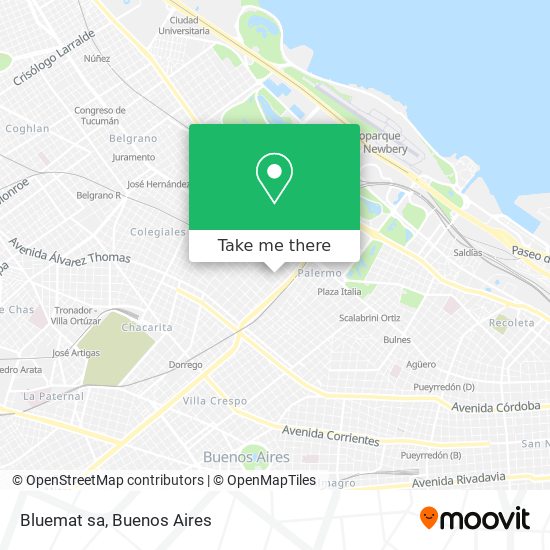 Bluemat sa map