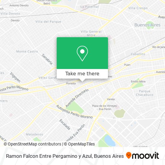 Ramon Falcon Entre Pergamino y Azul map