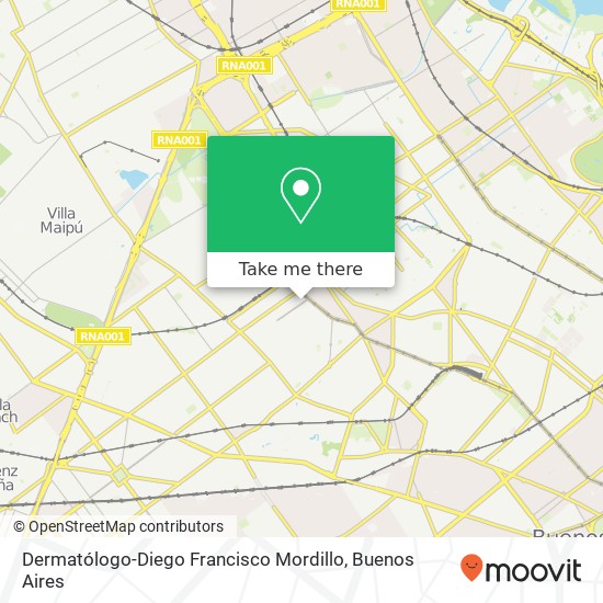 Mapa de Dermatólogo-Diego Francisco Mordillo