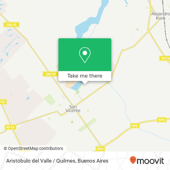 Aristóbulo del Valle / Quilmes map