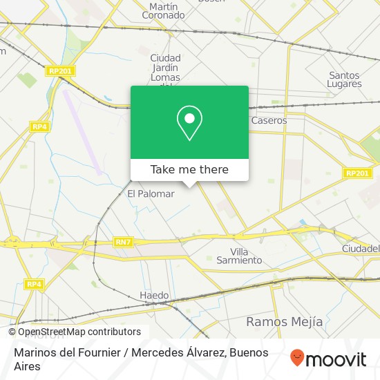 Marinos del Fournier / Mercedes Álvarez map