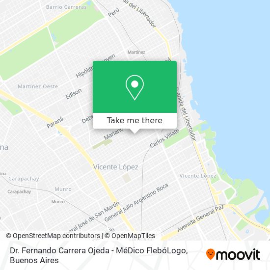 Dr. Fernando Carrera Ojeda - MéDico FlebóLogo map