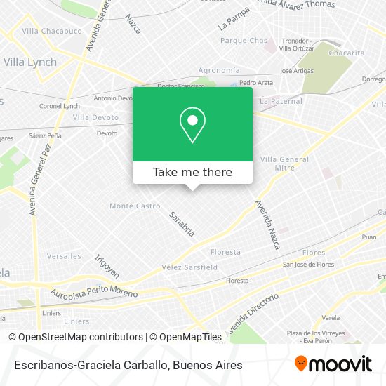 Escribanos-Graciela Carballo map