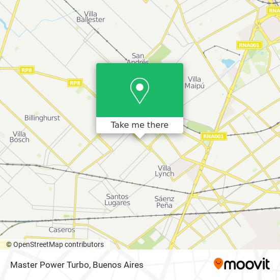 Mapa de Master Power Turbo