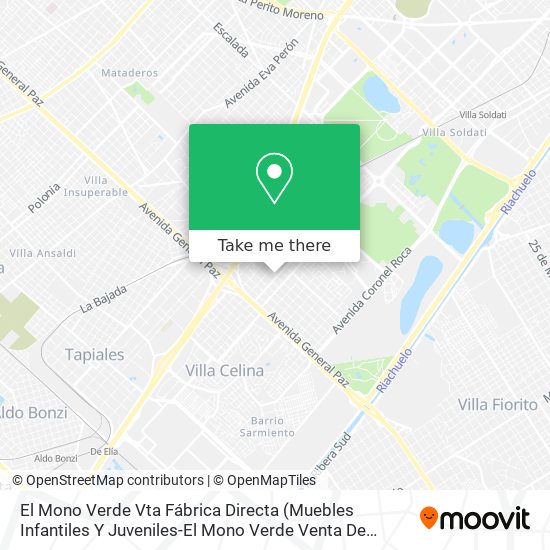 El Mono Verde Vta Fábrica Directa map