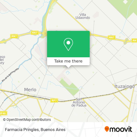 Farmacia Pringles map